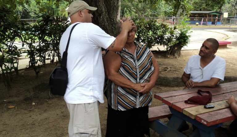 Pete Cabrera jr healing at the beach